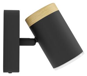 Eglo 300001 - Настенно точково осветително тяло за баня CONSUMA 1xGU10/3W/230V IP44 черно/бежово