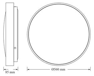 Osram - LED таванно осветително тяло CEILING LUXO LED/60W/230V Ø 56 см, златисто