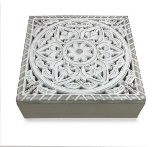 Кутия за бижута Mandala Дървен MDF (22 x 7 x 22 cm)