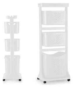 Clothes Trolley Бял полипропилен (33 x 112 x 42,5 cm)