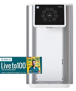 Диспенсър за охлаждане и филтриране на вода Aqua Optima AUC111, 2100W, 3.8 л, Активен кокосов въглен, Йонообменна смола, Evolve+, Инокс