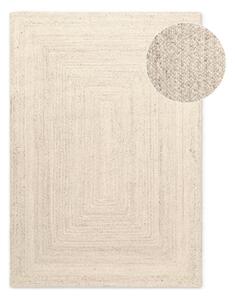 Кремав двустранен/ръчно изработен ютен килим 60x90 cm Juno – Hanse Home
