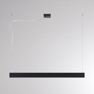 Molto Luce LED висяща лампа PERFORA PROLINE M, черна, 106 см, DALI, осветление, Затъмняване, Черен, Дневна/трапезария, Алуминий, Модерен