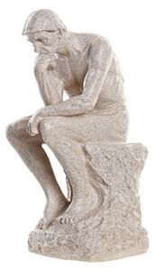 Декоративна фигурка DKD Home Decor The Thinker Бежов Смола Мъже Модерен (12 x 11 x 25 cm)