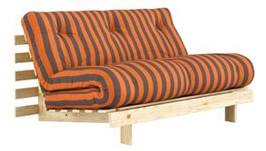 Оранжев/кафяв сгъваем диван 140 cm Roots – Karup