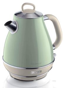 Електрическа кана VINTAGE 2869/04, 2000W, 1.7 л, Подвижен филтър, Прозорец за водата, 360C безжична основа, Зелен