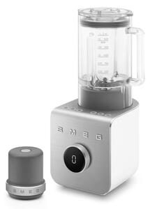 Блендер Smeg Collezione BLC02WHMEU, 1400W, 1.5 л, 22000 об/мин, 5 програми, 9 скорости, Трошене на лед, Неръждаема стомана, Бял/Инокс