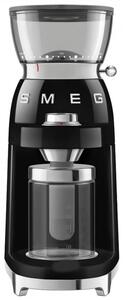 Кафемелачка Smeg CGF03BLEU, 150W, 240 г, Система за завъртане и заключване, Ръчна функция, Черен
