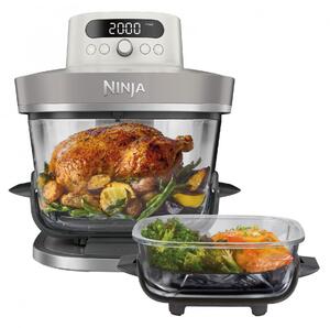 Фритюрник с горещ въздух Ninja CRISPi Pro AS101EULG, 2050W, 2.3 + 5.7 л, 26-240°C, Max Crisp, Керамични плочи, Без PFAS, Сив/Бял