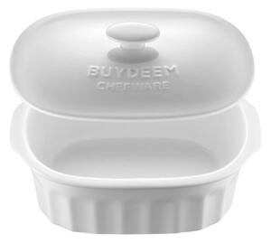 Порцеланов съд за уред за готвене на пара BUYDEEM CT1005, 2 л, -8°C до +230°C, FDA одобрен за контакт с храни, Бял
