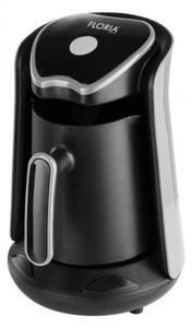 Електрическо джезве Floria ZLN1122, 600W, 500 мл, 65-100°C, Турско кафе/чай, Сензор против преливане, Капково филтриране, Черен