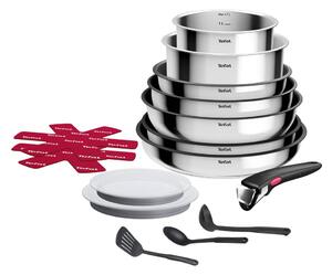 Алуминиев комплект съдове 15 бр. INGENIO Cook Eat L881SF04 – Tefal