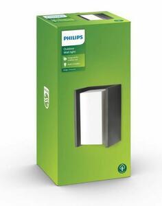 Аплик за стена Philips E27 Bridge 970 Lm Антрацит 15 W (4000 K)