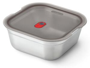 Кутия за храна Black+Blum FBSS-SQ-L017, 1.4 l, Квадратна, Подходяща за фурна, Без BPA, Неръждаема стомана, Сив