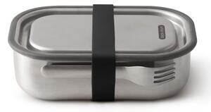 Кутия за храна Black+Blum BAM-SS-L018, 1 l, Правоъгълна, Подходяща за фурна, Без BPA, Неръждаема стомана, Сив