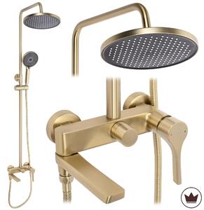 Комплект за душ PREMIUM Rea Maxim Brush Gold