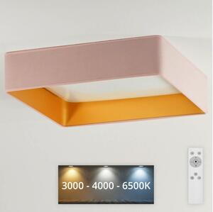 Brilagi - LED Димируема лампа VELVET SQUARE LED/24W/230V + д.у. розов