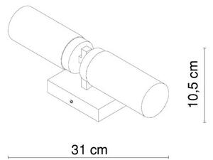 Globo 7816 - Лампа за стена в баня SPACE 2xE14/40W/230V IP44
