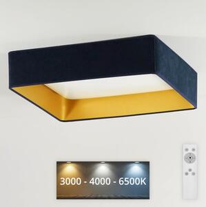 Brilagi - LED Димируема лампа VELVET SQUARE LED/24W/230V + д.у. тъмносин