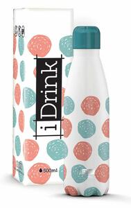 Термо Бутилката iTotal Dots Бял Неръждаема стомана (500 ml)