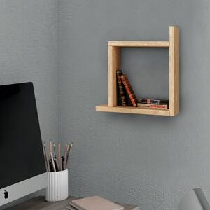 Box меламинов стенен рафт в дъбов цвят 30x22x30см