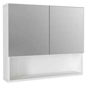 Огледало за баня Trama TopMebel от меламин в бял цвят 75x16.8x65см