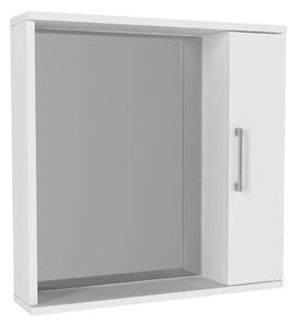 Меламиново огледало за баня Deal TopMebel цвят бял 65x15.3x65см