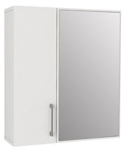 Меламиново огледало за баня Ditto TopMebel цвят бял 59,6x16,4x64,8см