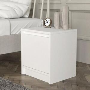 Нощно шкафче от меламин Conve в бял цвят 40x35x45см