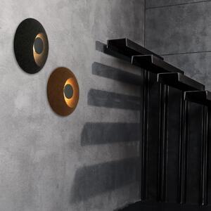 Zambelis LED стенна лампа 25180, антрацит, Ø 40 см, метал, Черен, Дневна/трапезария, Метал, Модерен