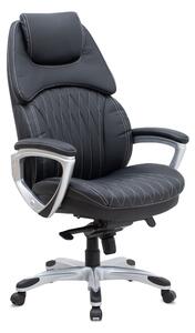 Офис стол Duke TopMebel с PU кожа в черен цвят 72x70x120/125cm