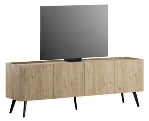 Меламинов ТВ модул Luna в дъбов цвят 180x41x62см