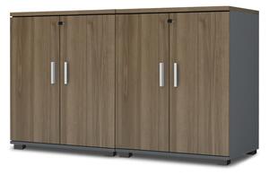 Мултифункционален шкаф Verga от меламин в бял цвят 45x40x180см