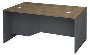 Кухненски мебели Melinta 4 от меламин с LED в бял цвят 120x40x181.8см
