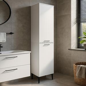 Мултифункционален шкаф Singa от меламин в бял цвят 45x40x180см