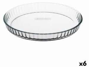 Форма за Печене Pyrex Classic Кръгъл Плосък 27,7 x 27,7 x 3,5 cm Прозрачен (6 броя)