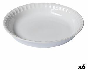 Форма за Печене Pyrex Supreme Кръгъл 25,5 x 25,5 x 4 cm Бял (6 броя)