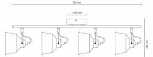 LED Таванна закрепена лампа 4xE14/8W/230V