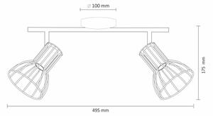 Точково осветително тяло SOFIA 2xE14/8W/230V