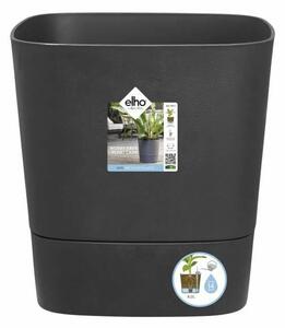 Саксия за самостоятелно поливане Elho Greensense Aqua Care Ø 38 x 38,9 cm Тъмно сив Квадратек