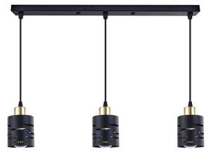 Полилей на кабел ELEN 3xE27/35W/230V черно/златно