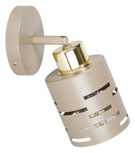 Стенен точков аплик ELEN 1xE27/35W/230V бежово/златисто