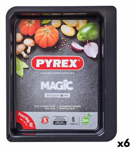 Ястие за печене Pyrex Magic Квадратен Метал 30 x 23 cm 6 броя