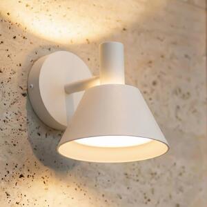 Lucande LED осветително тяло за външна стена Tabena, матово бяло, IP44, CCT, Бял, Алуминий, Модерен