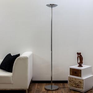 Lindby LED стояща лампа Malea, хромирана, с регулиране на яркостта, 180 см, Затъмняване, Металик, Дневна/трапезария, Метал, Модерен
