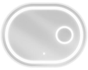 Mexen Umba осветено огледало за баня с козметично огледало 100 x 80 см, LED 6000K