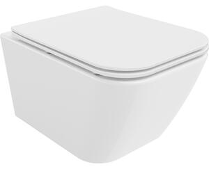 Mexen Madox WC тоалетна чиния Rimless с капак забавено падане slim, дуропласт, бял гланц - 30154000