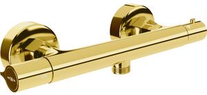 Mexen Slim термостатичен душ батерия, златен - 77105-50