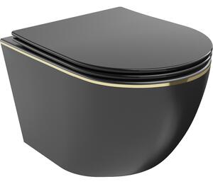 Mexen Lena тоалетна чиния Rimless с капак със забавено падане slim, дуропласт