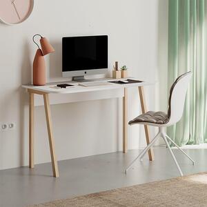 Luton меламинов бюро в светло мокко/бял цвят 120x60x75см